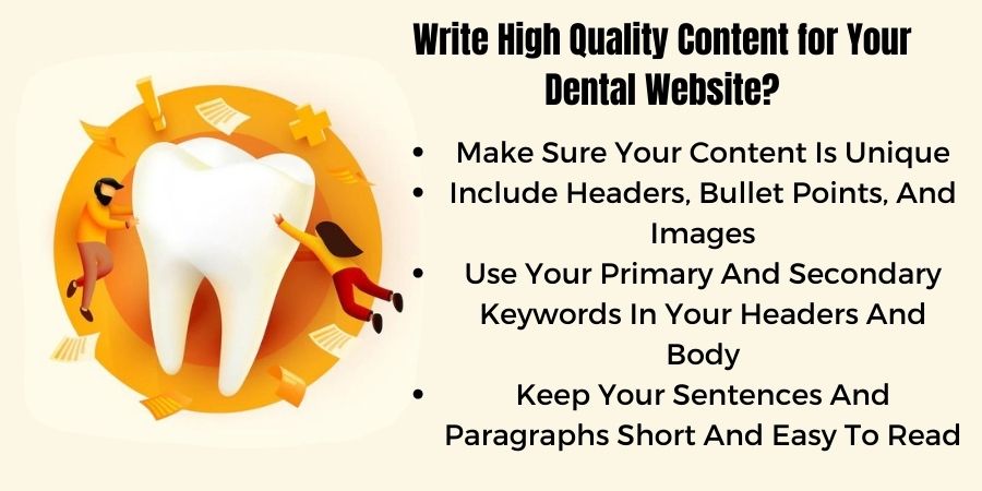 dental seo content marketing