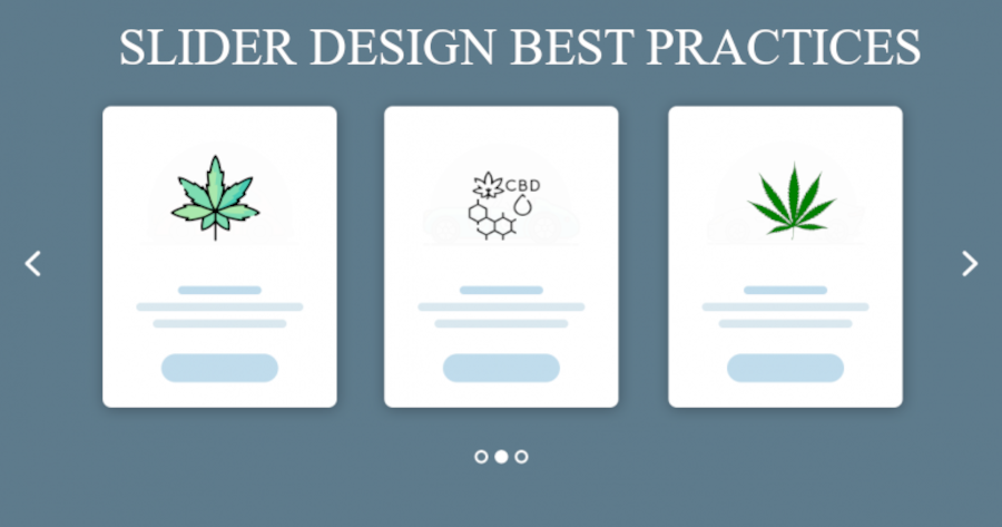 cbd website slider best practices