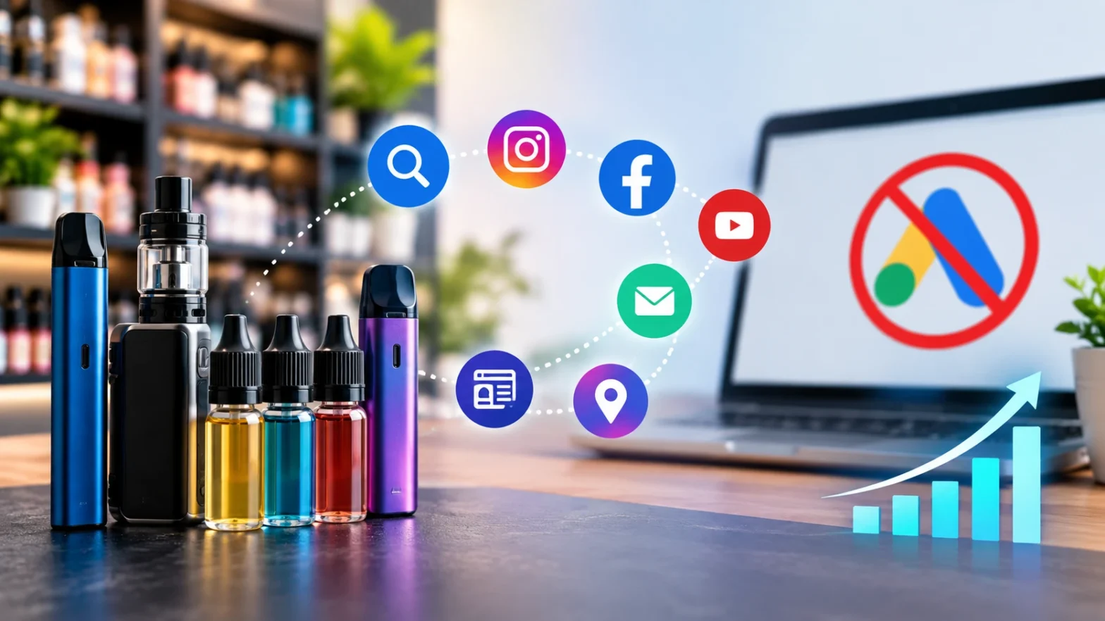 How to Market a Vape Shop When Google Ads Are Restricted?